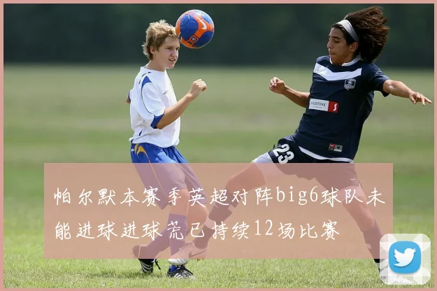 帕尔默本赛季英超对阵big6球队未能进球进球荒已持续12场比赛